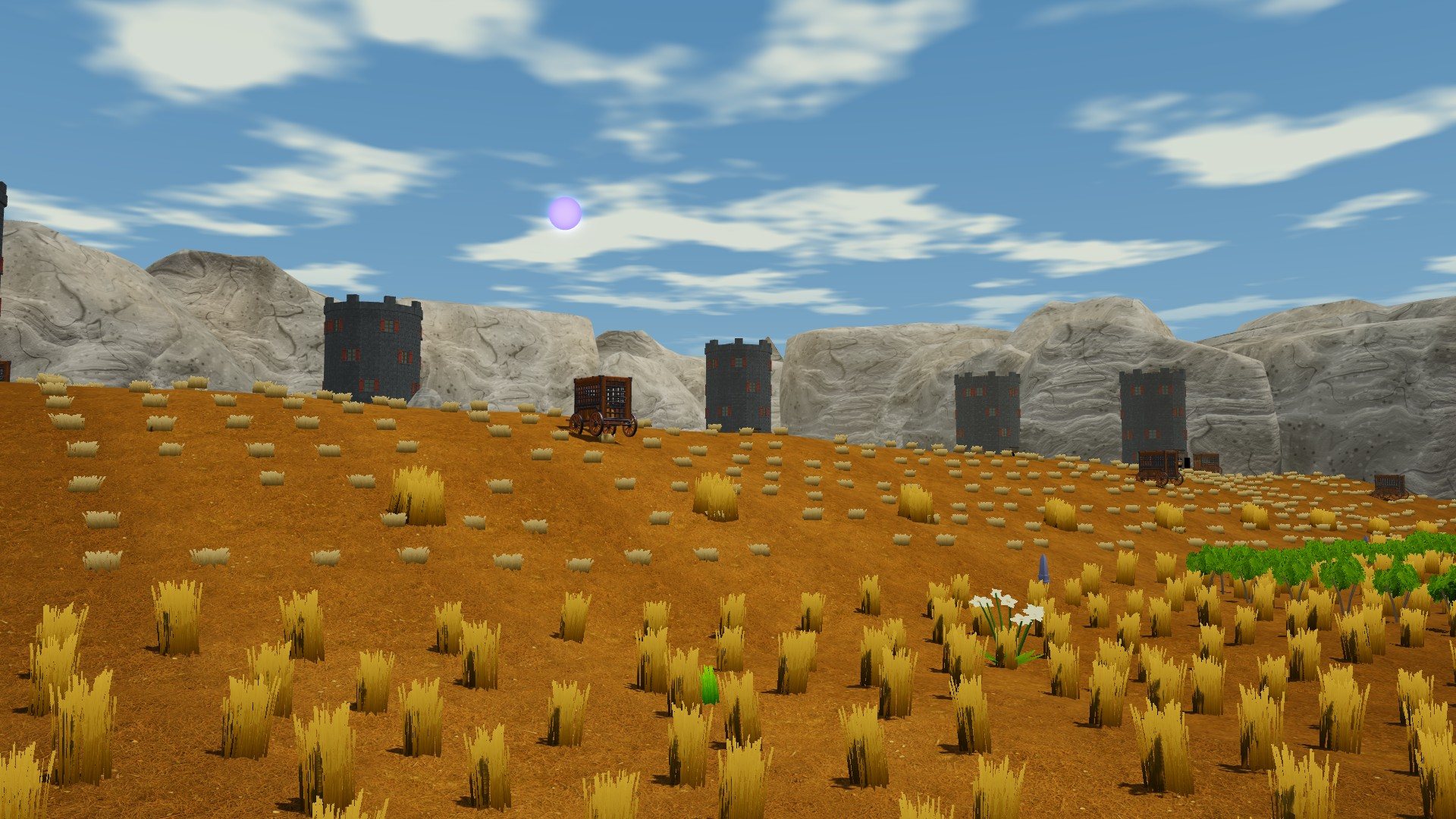 A fortified granary on the plains.